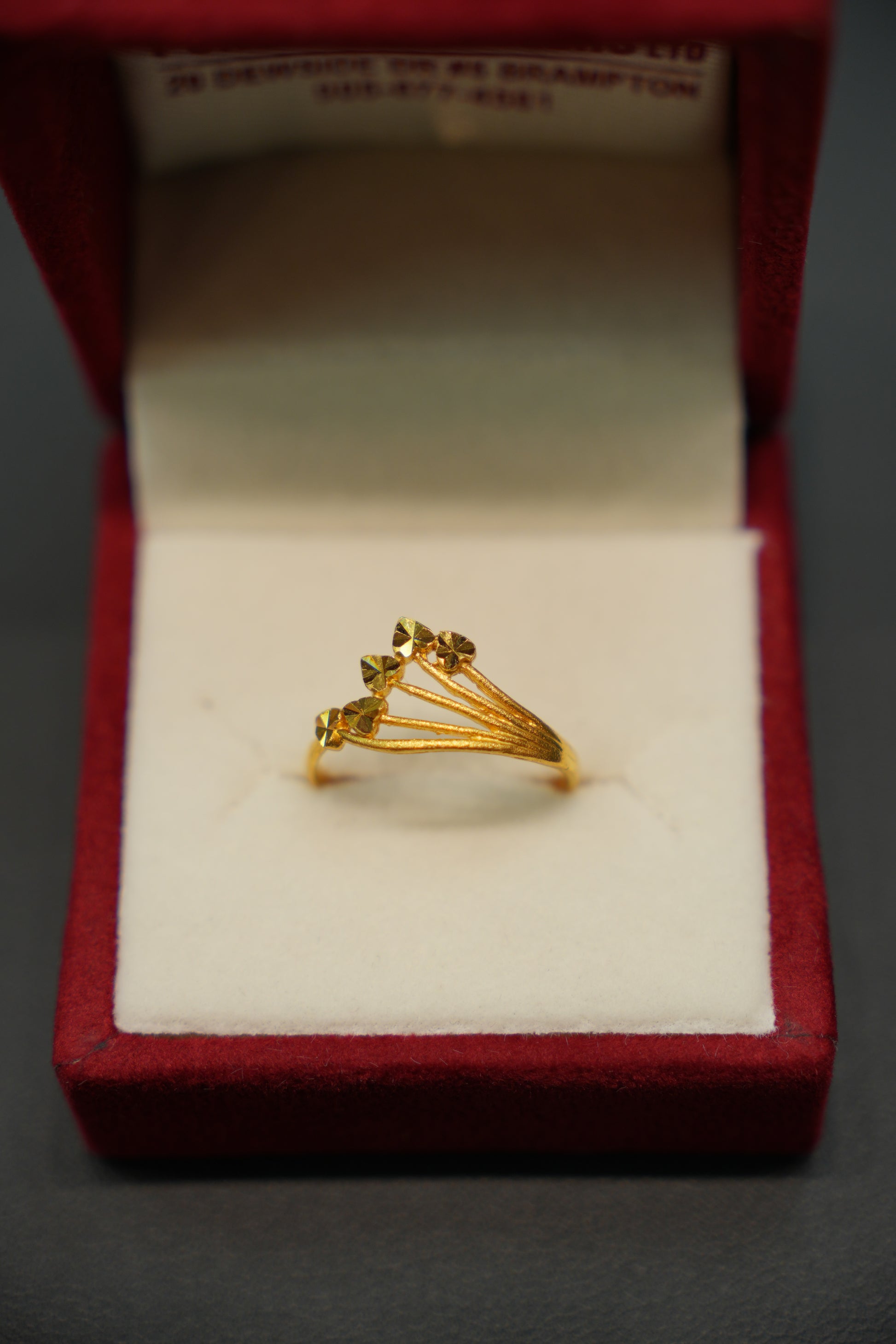 Minimalist 22K gold ring with premium finish