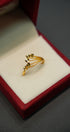 Fine gold ring crafted in pure 22 karat gold