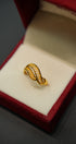 Beautiful 22K gold ring featuring classic yellow gold shine