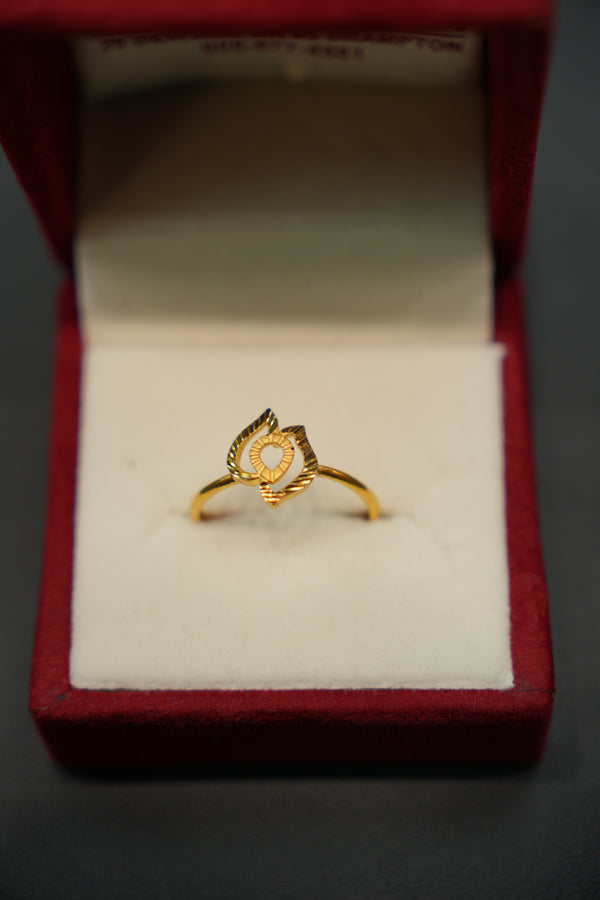 22K Gold Glam Ladies Ring
