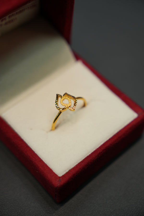 22K Gold Glam Ladies Ring