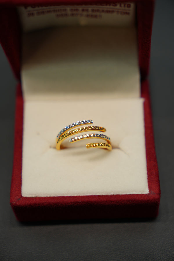 22K Gold Fashion Forward Ring