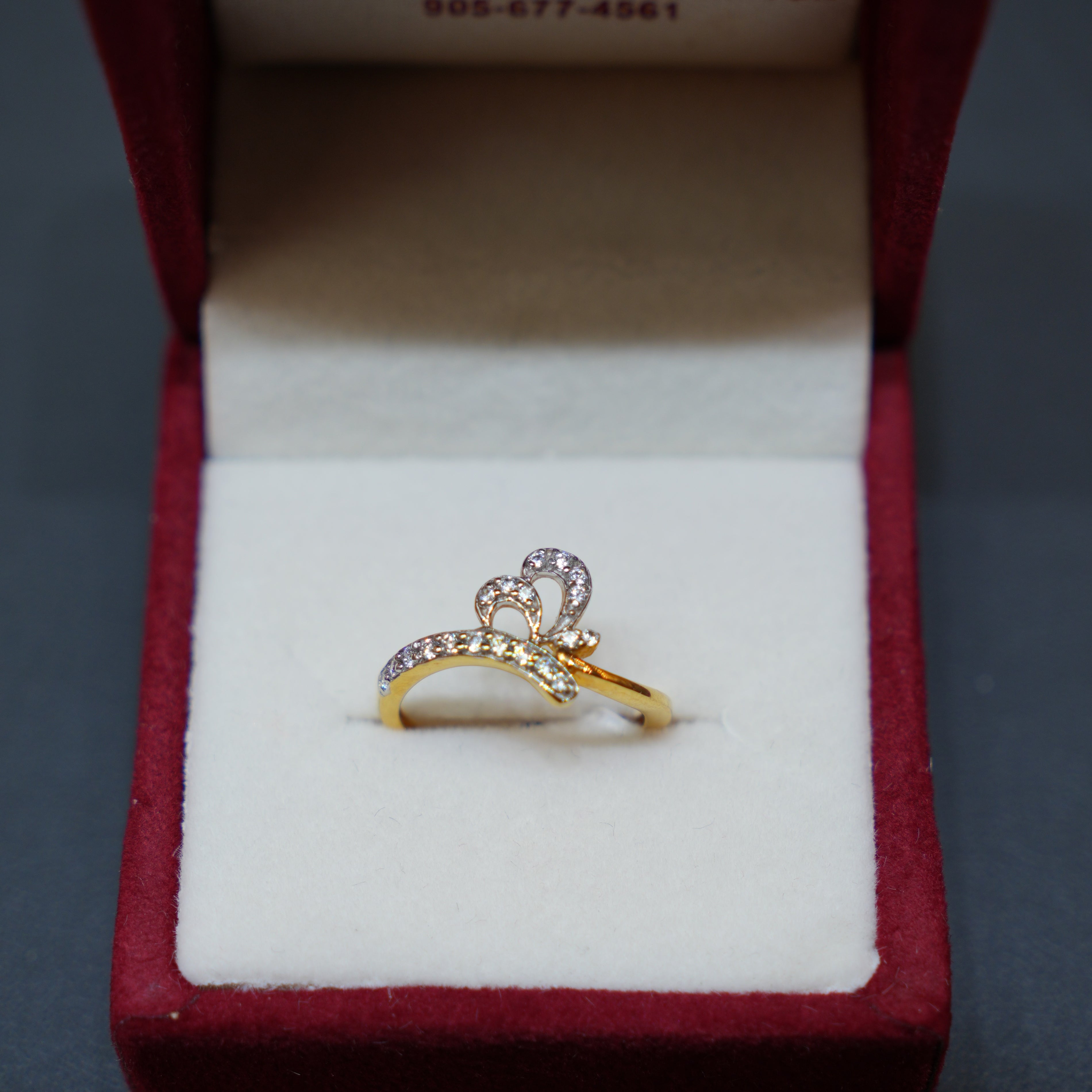 18K Yellow Gold Diamond Ring
