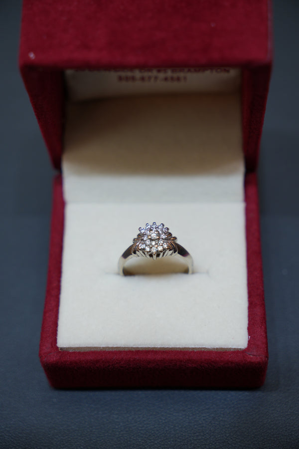 18K Natural Diamond Ring