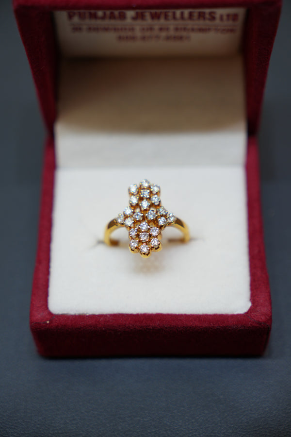 18K Premium Diamond Ring