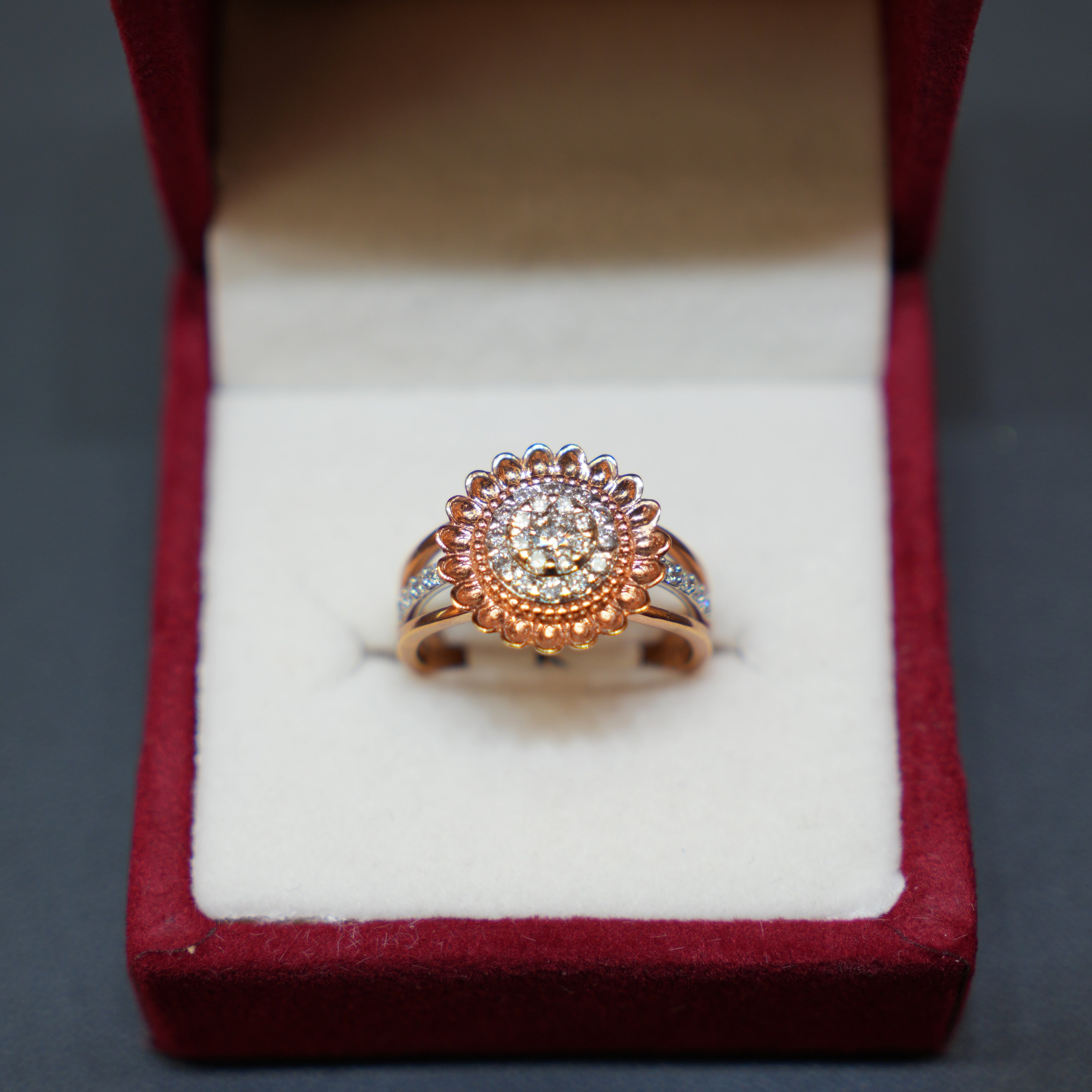 14K Natural Diamond Ring