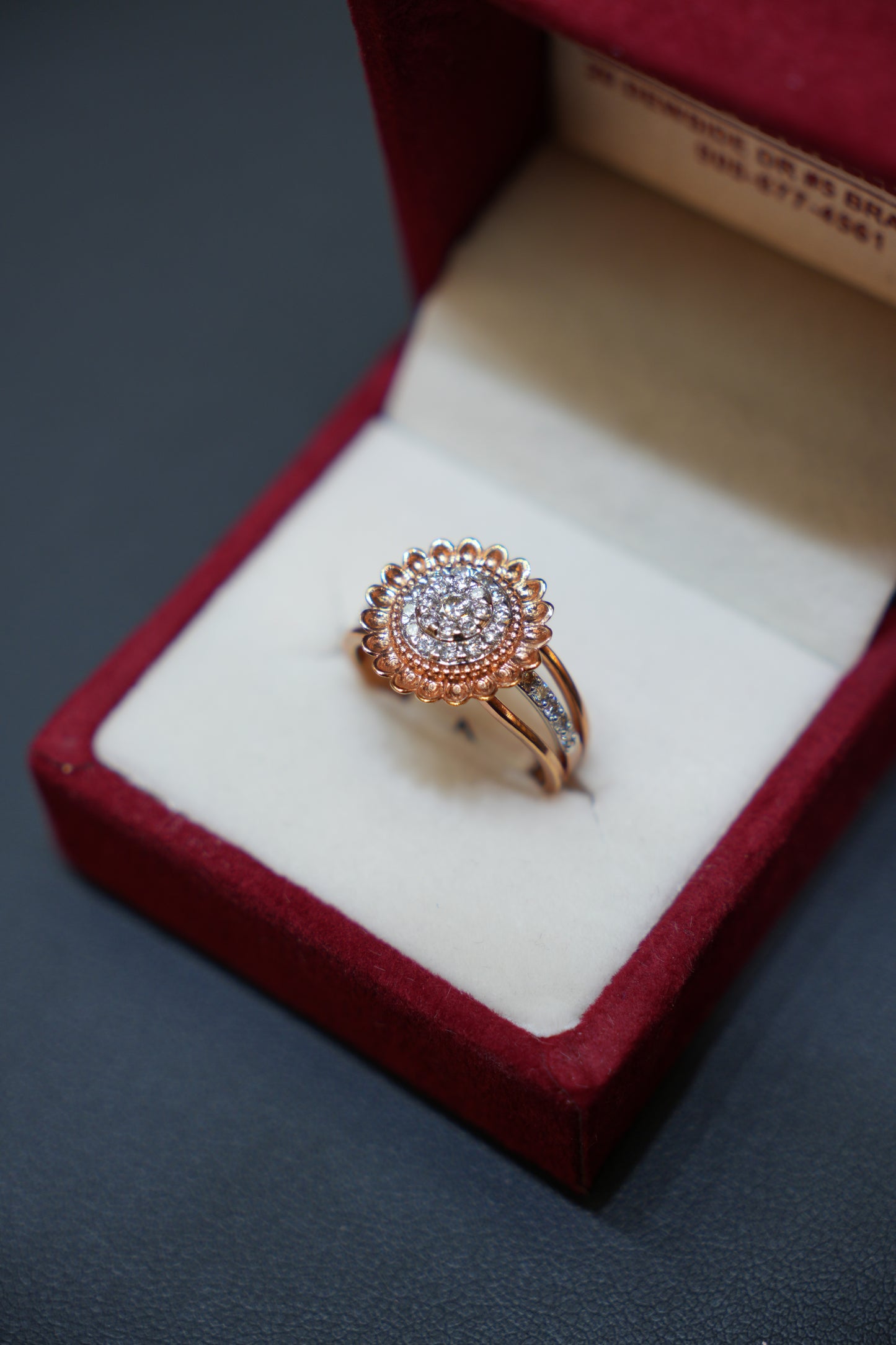14K Natural Diamond Ring