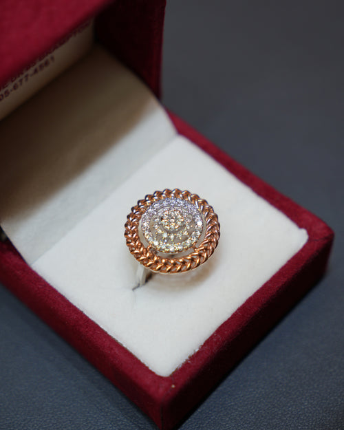 Diamond ring in a luxurious jewelry box at Punjab Jewellers showcasing timeless elegance and brilliance.