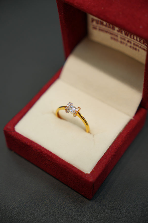 22K Gold Trendy Ring