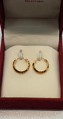 22K Gold Ladies Hoop Earrings