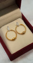 Classic 22K gold earrings for women