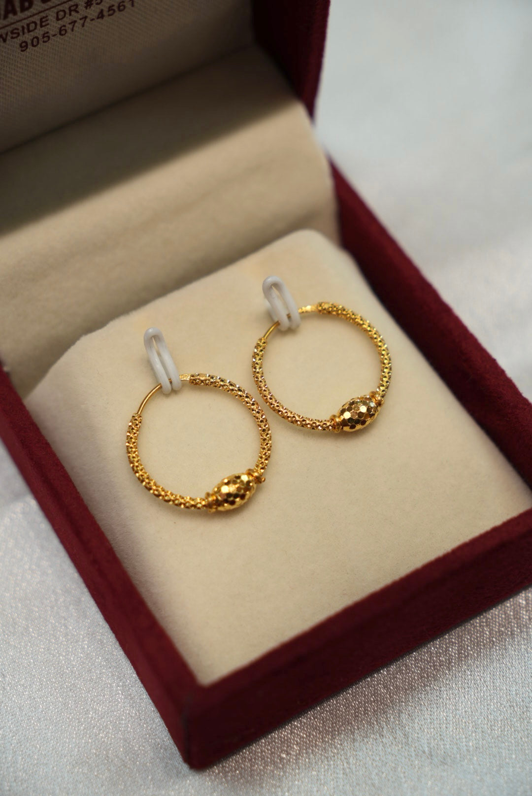 Classic 22K gold earrings for women