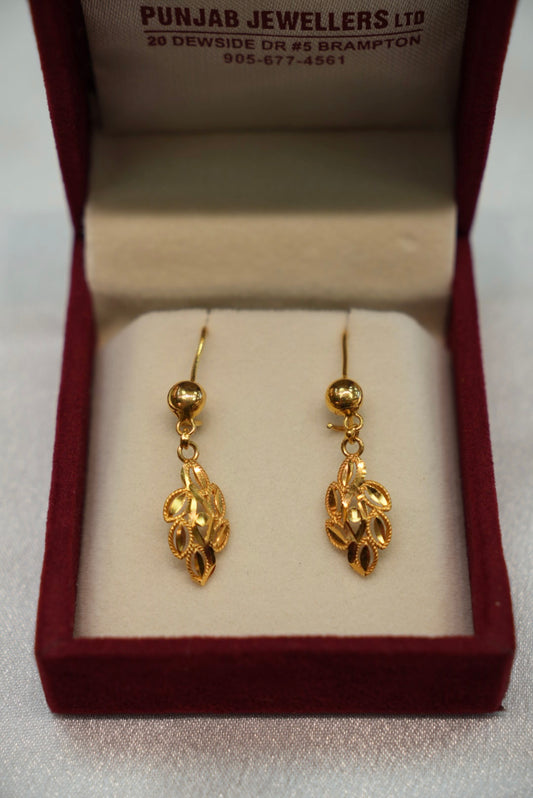 22K Gold Ladies Earrings