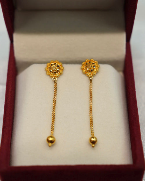 22K Gold Ladies Earrings