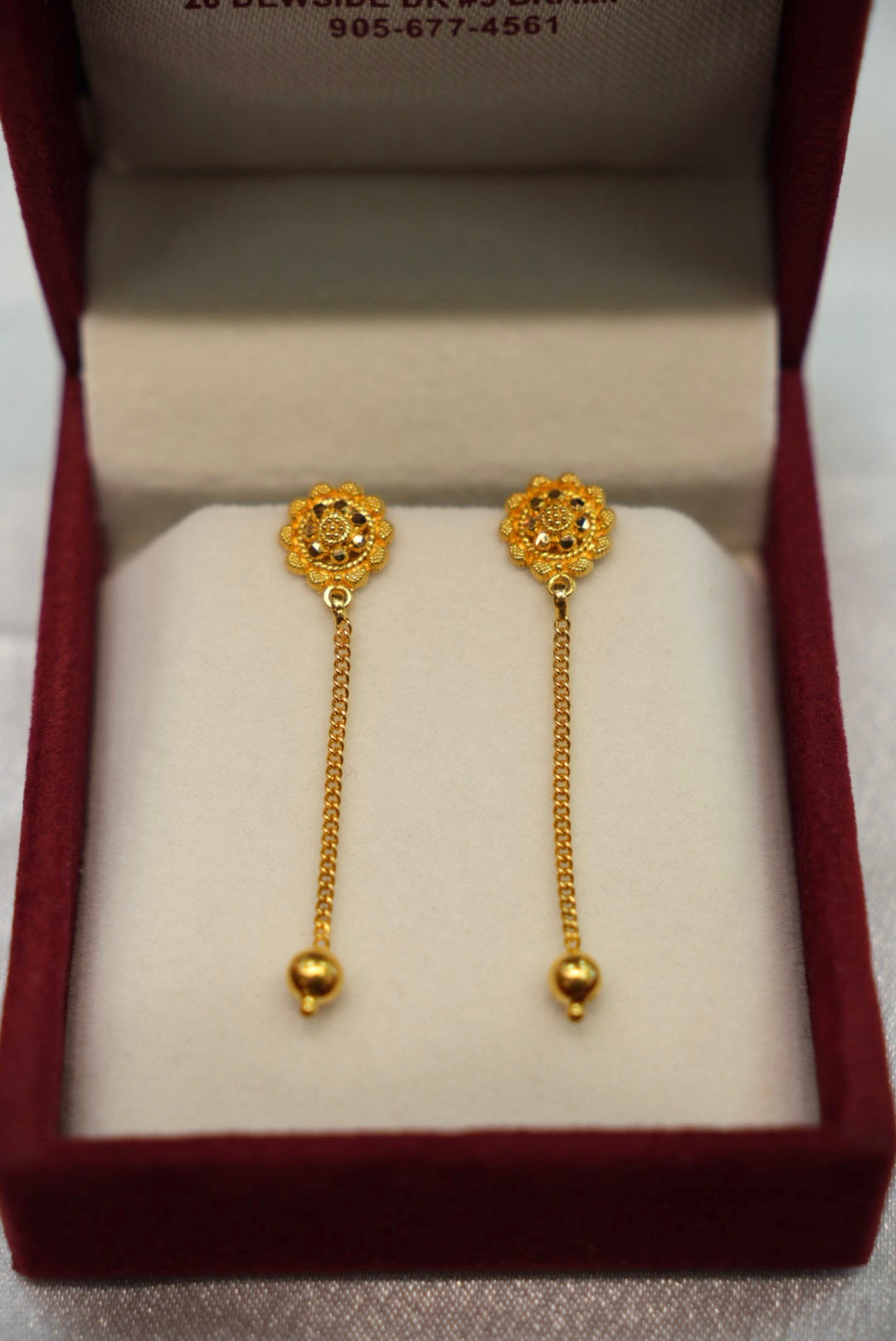 22K Gold Ladies Earrings