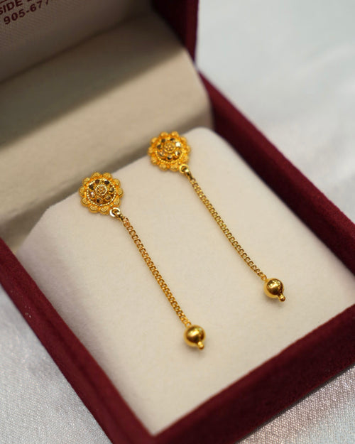 22K Gold Ladies Earrings