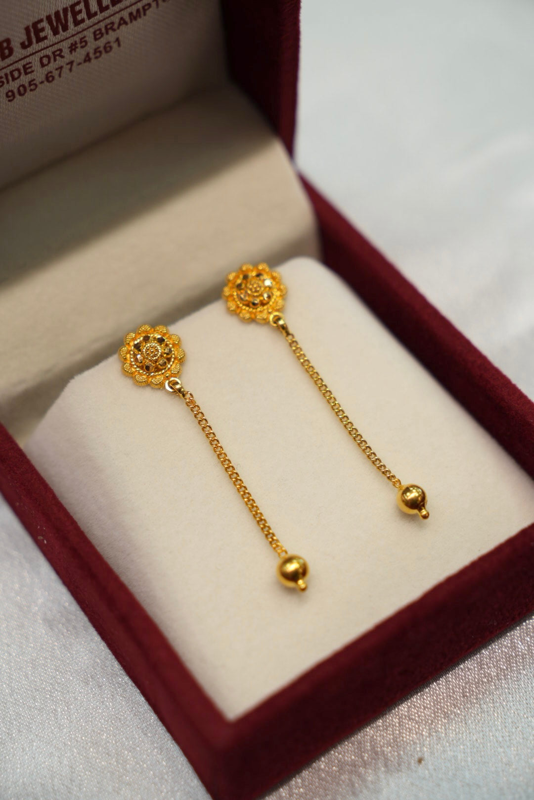 22K Gold Ladies Earrings
