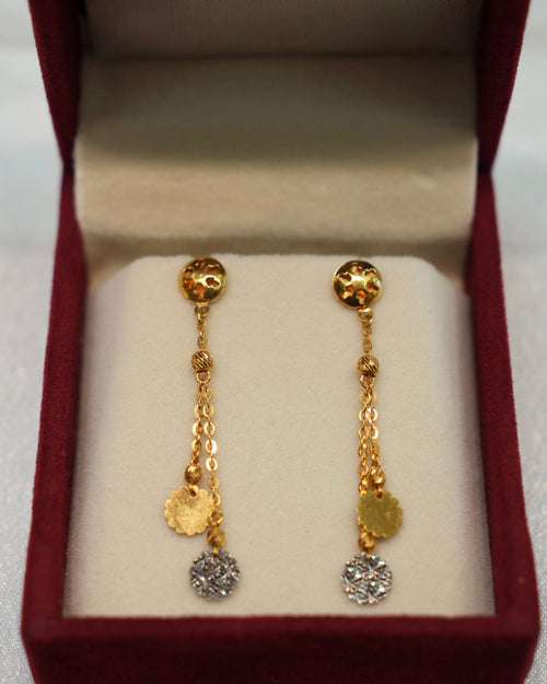 22K Gold Ladies Earrings
