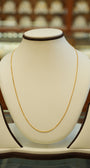 22K Plain Gold Chain (20 Inches)