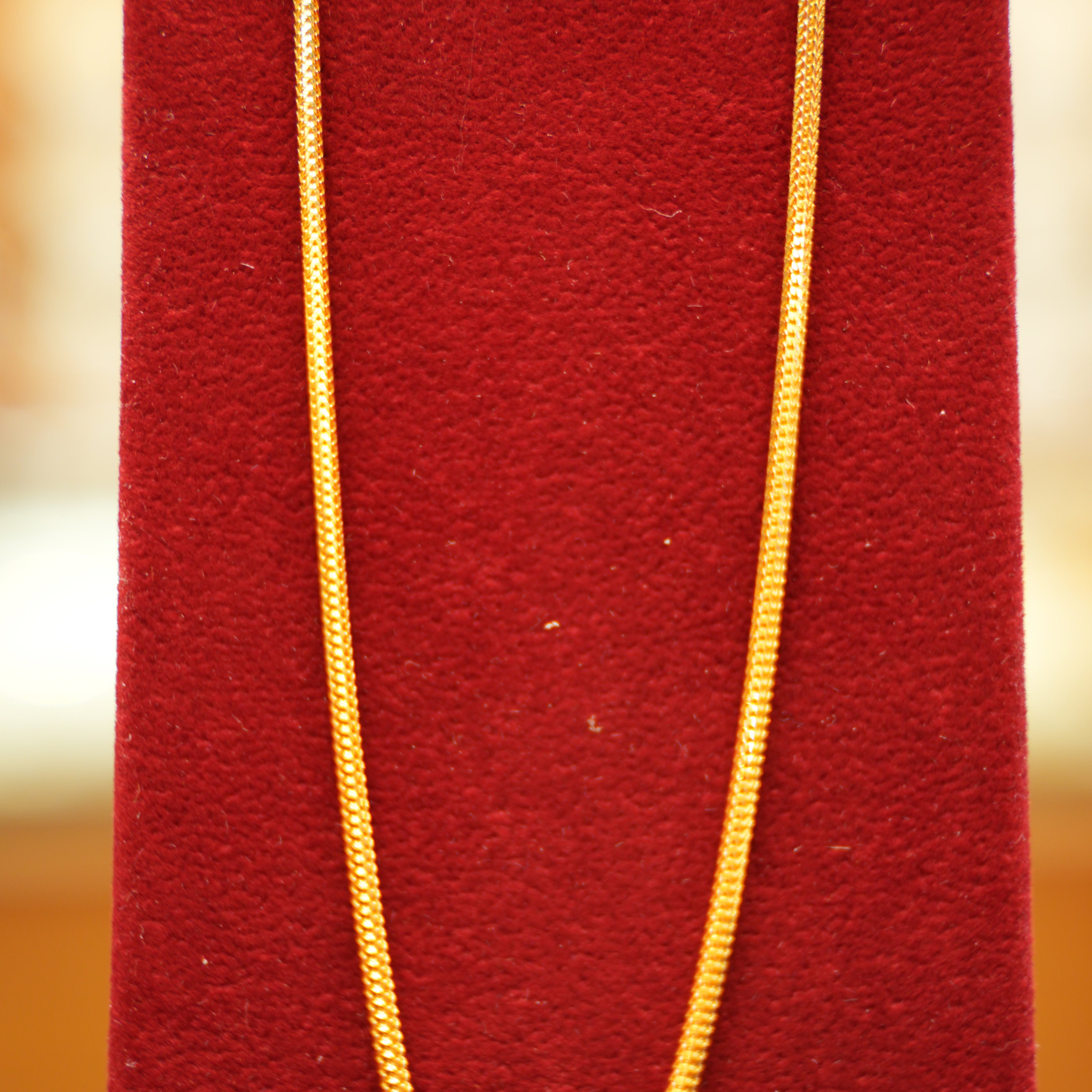 22K Gold Plain Chain (20 Inches)