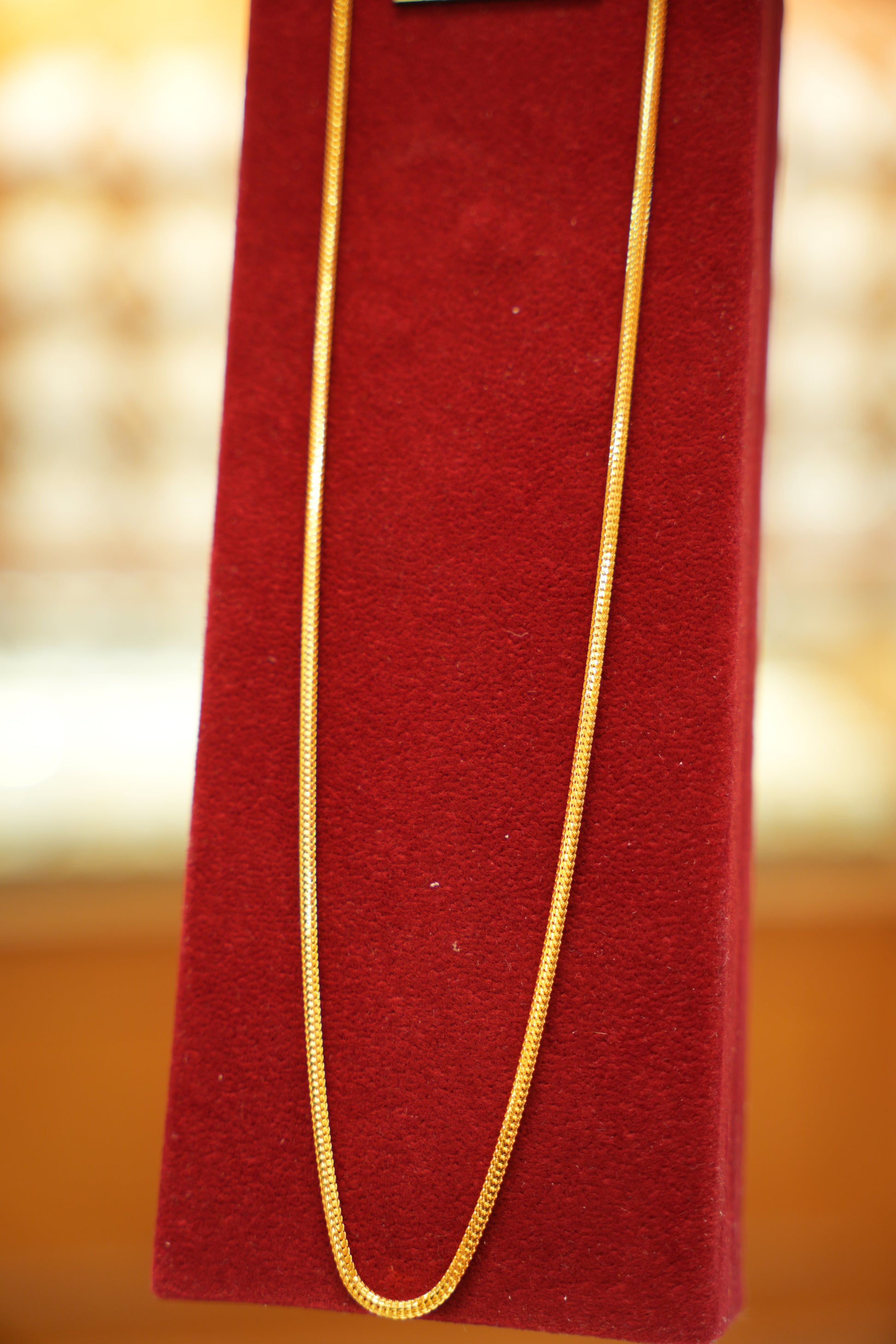 22K Gold Plain Chain (20 Inches)