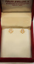 Designer gold earrings for ladies