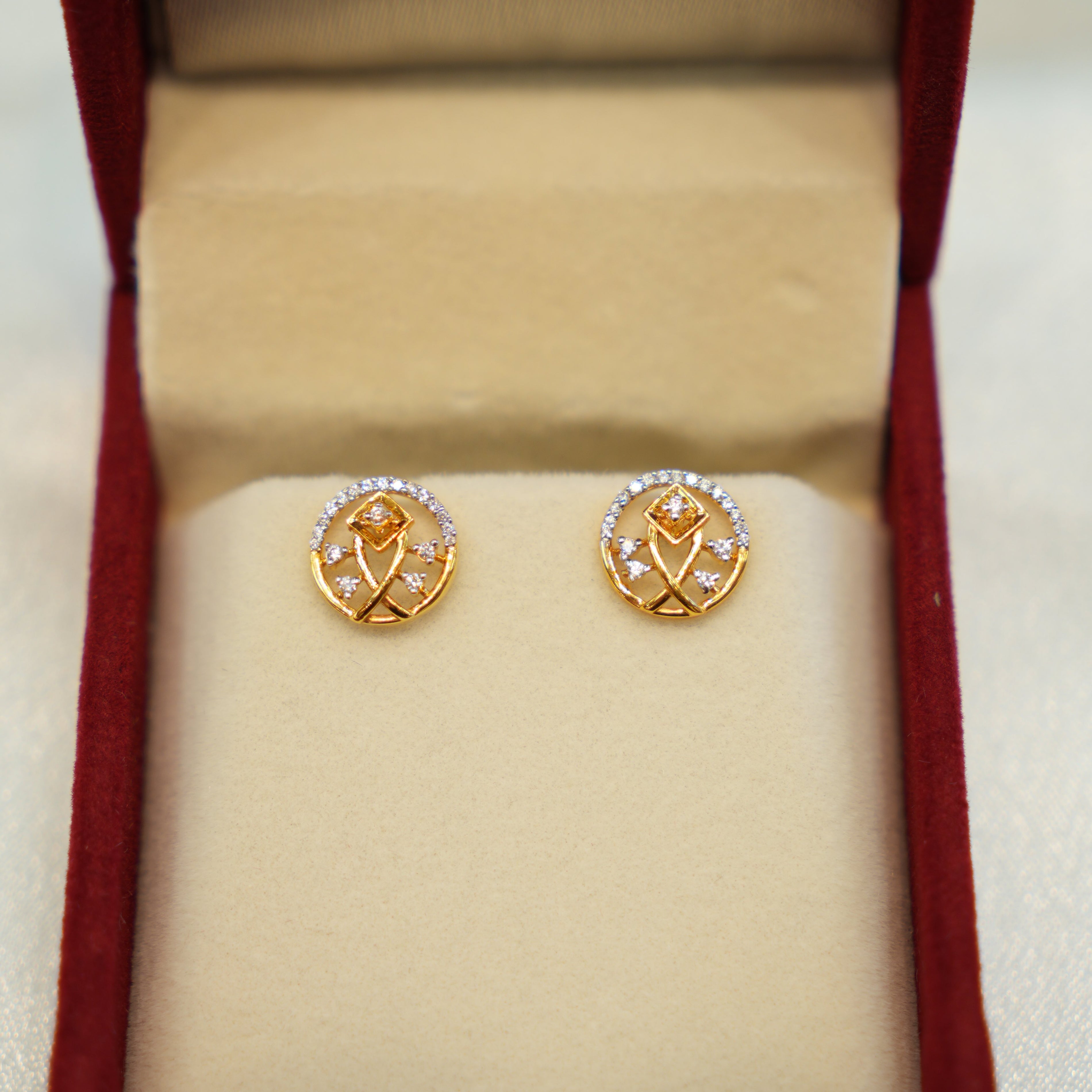 22K Gold Ladies Earrings
