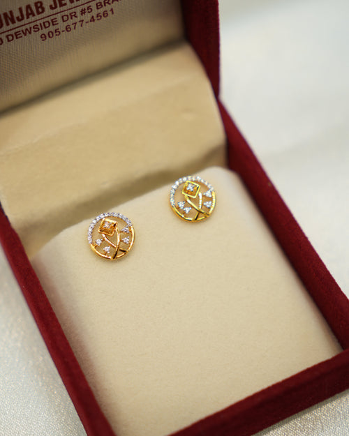 22K Gold Ladies Earrings