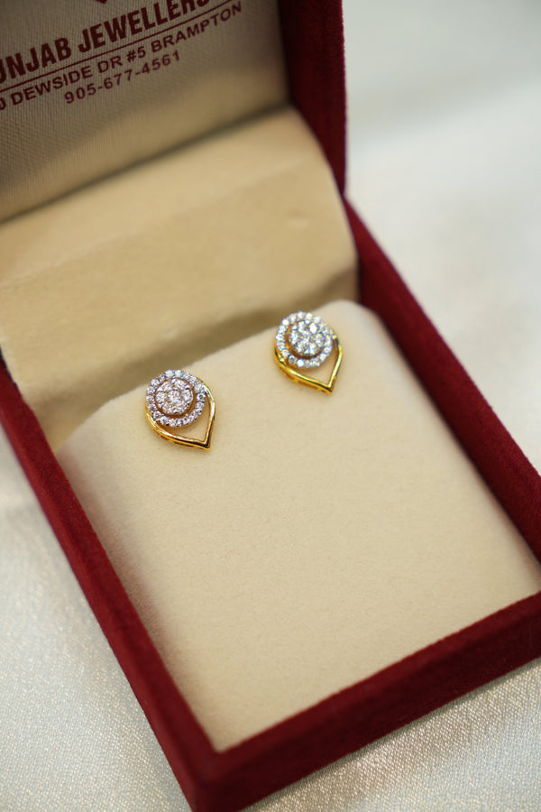 22K Gold Ladies Earrings