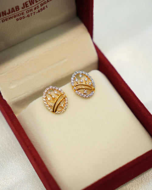 22K Gold Ladies Earrings