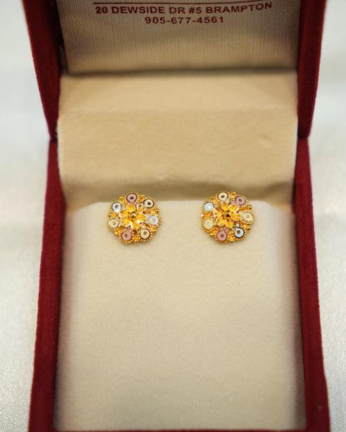 22K Gold Ladies Earrings