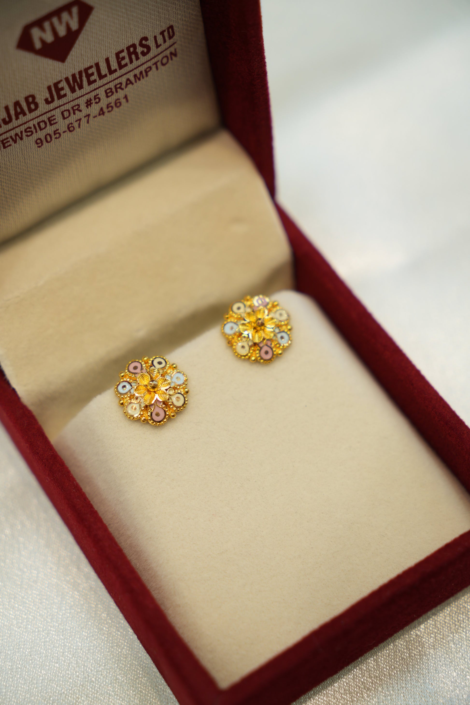 22K Gold Trendy Ladies Earrings