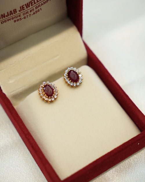 22K Gold Ladies Earrings