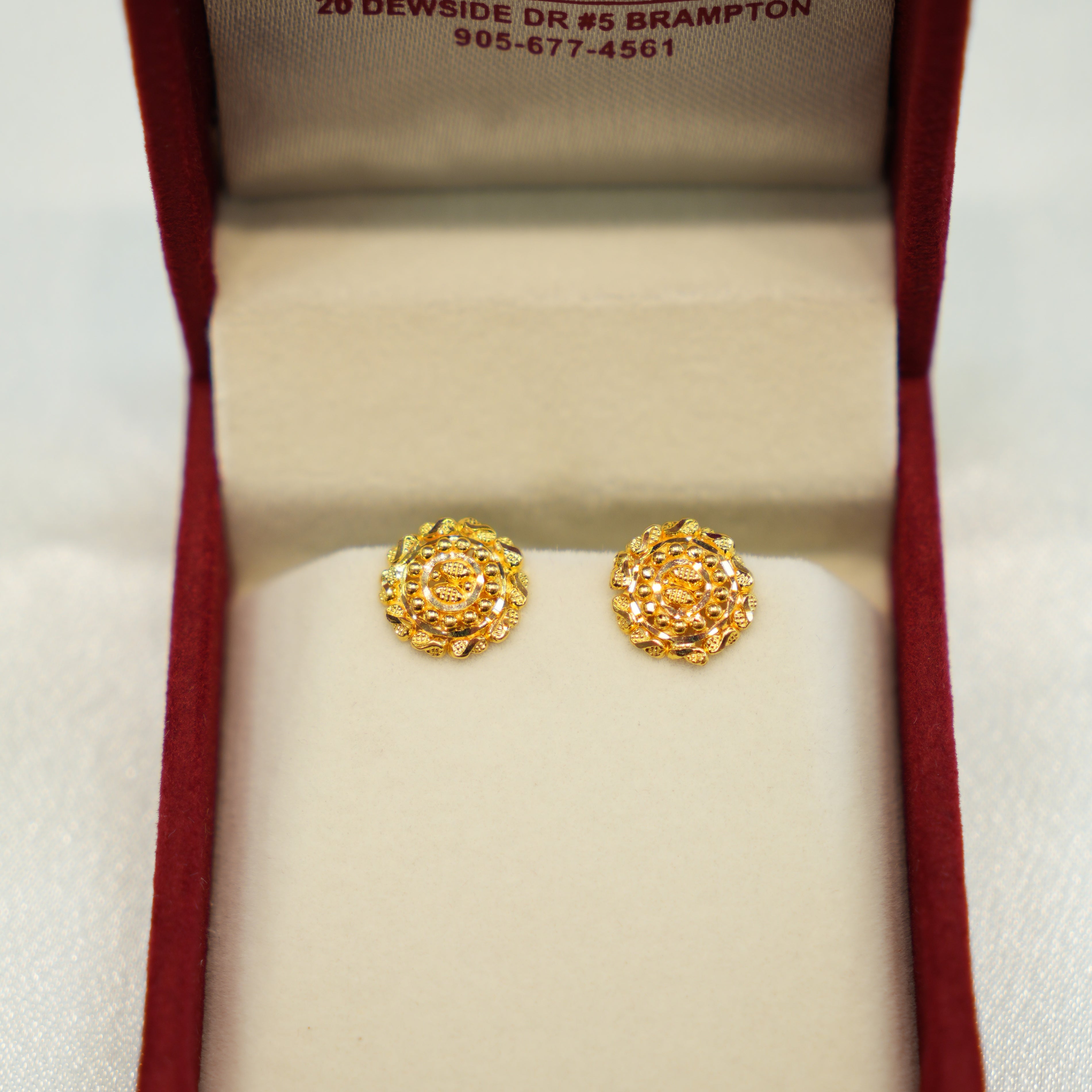 22K Gold Ladies Earrings