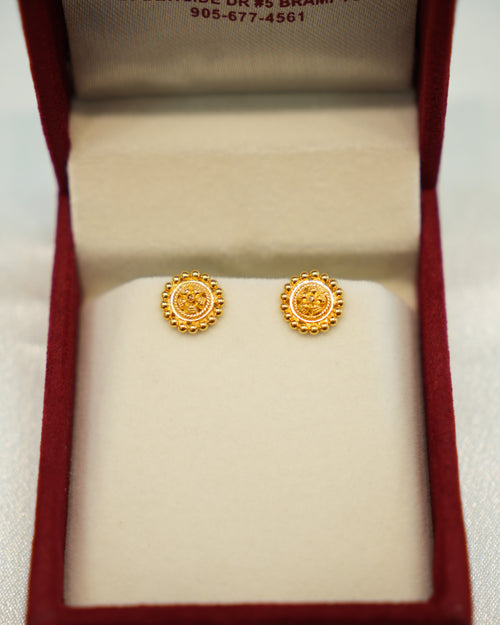 22K Gold Ladies Earrings