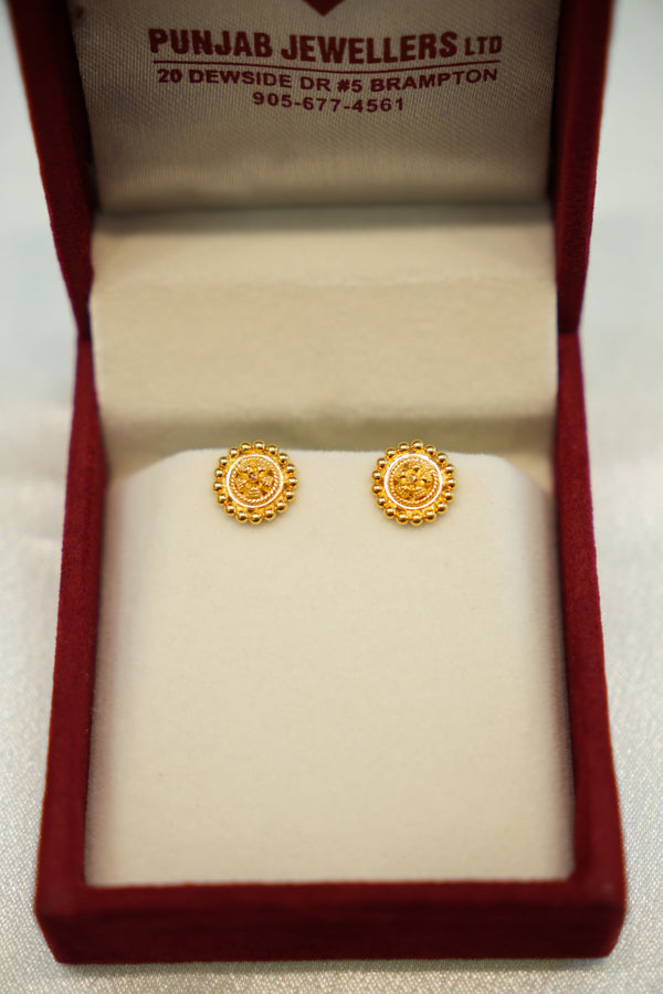22K Gold Ladies Earrings