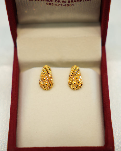 22K Gold Ladies Earrings