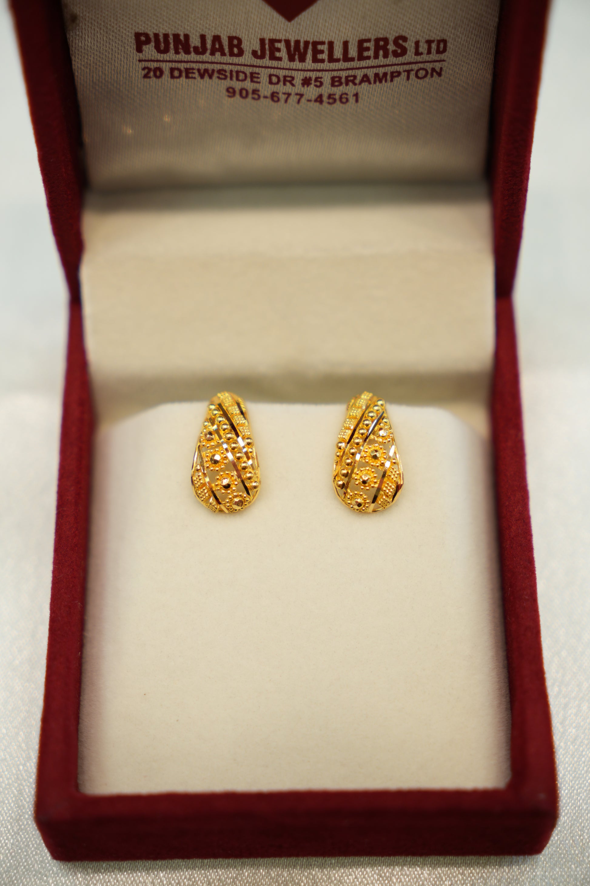 22K Gold Graceful Ladies Earrings