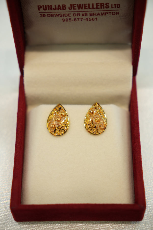 22K Gold Ladies Earrings