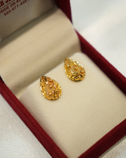 22K Gold Ladies Earrings