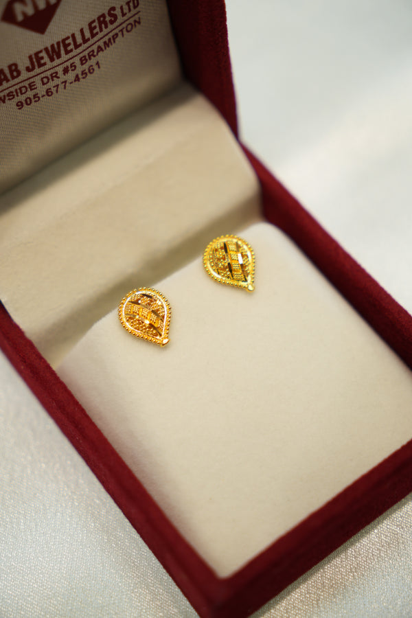 22K Gold Ladies Earrings