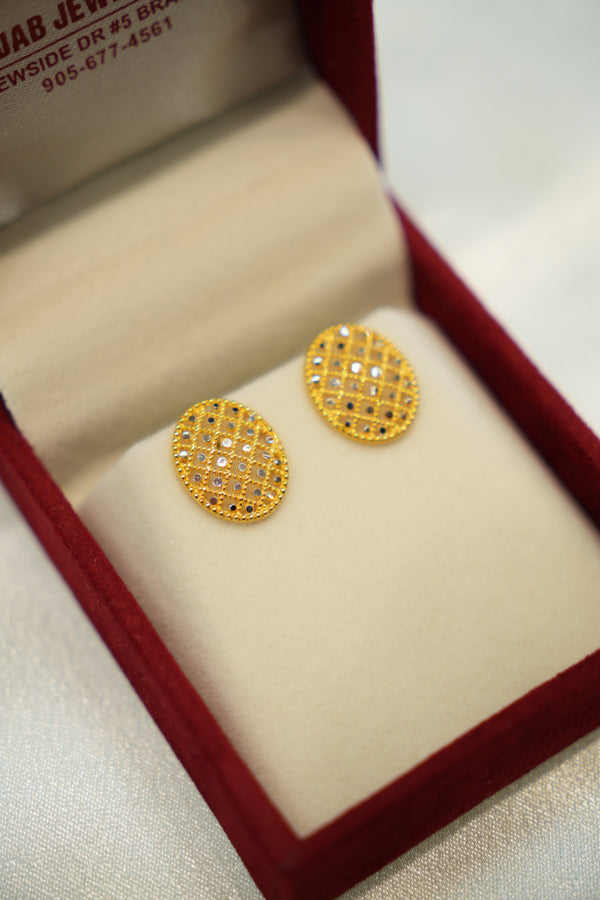22K Gold Ladies Earrings