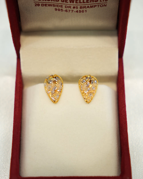 22K Gold Ladies Earrings