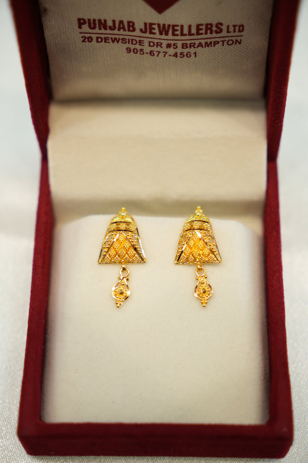 22K Gold Ladies Earrings
