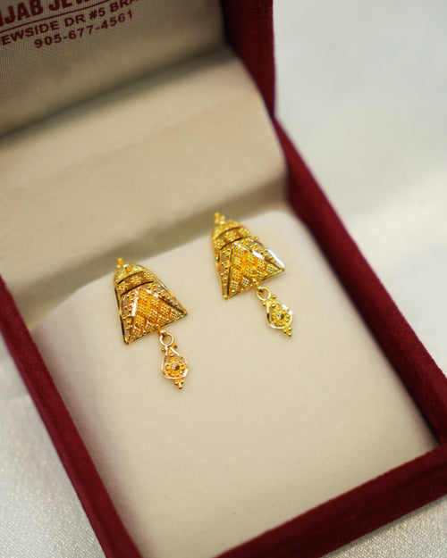 22K Gold Ladies Earrings