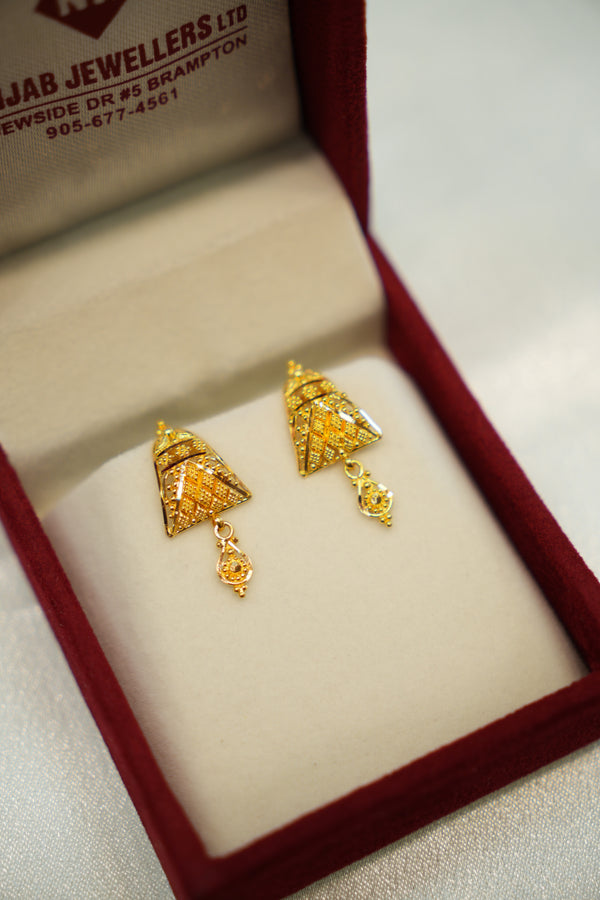 22K Gold Ladies Earrings
