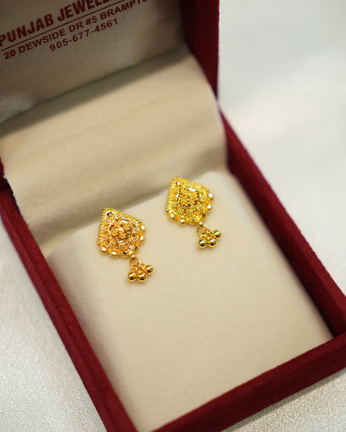22K Gold Ladies Earrings