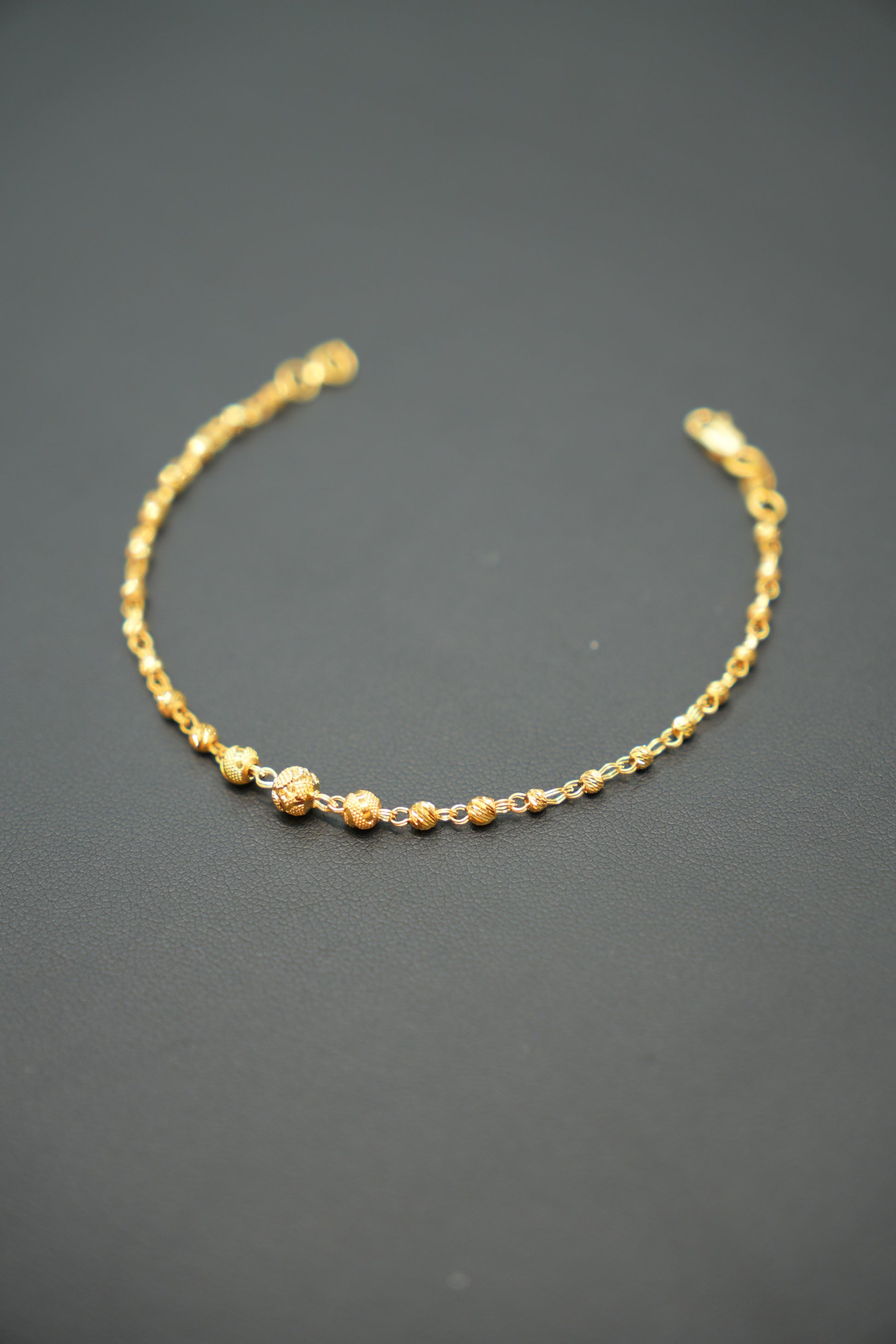 22K Gold Beaded Bracelet