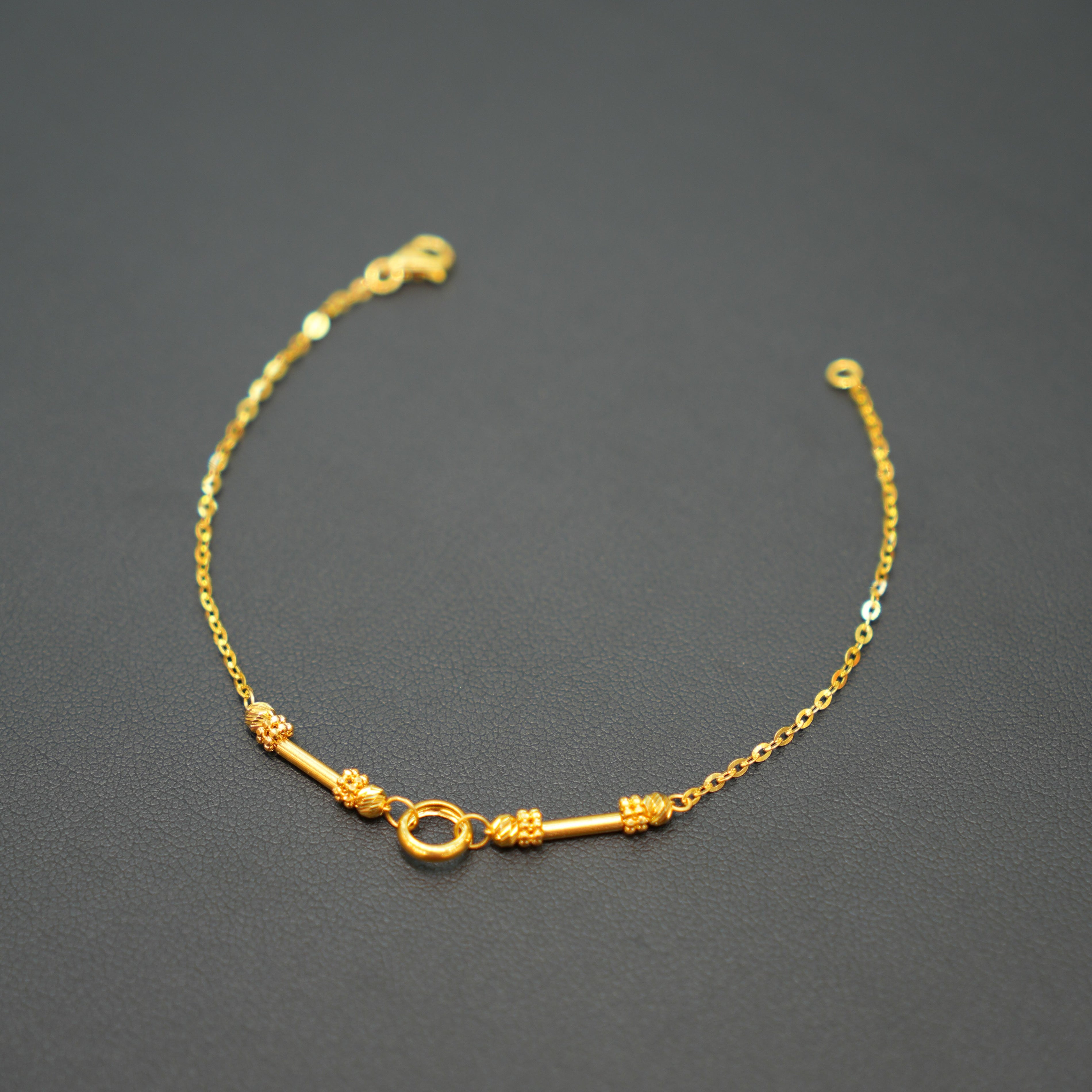 22K Stylish Gold Bracelet