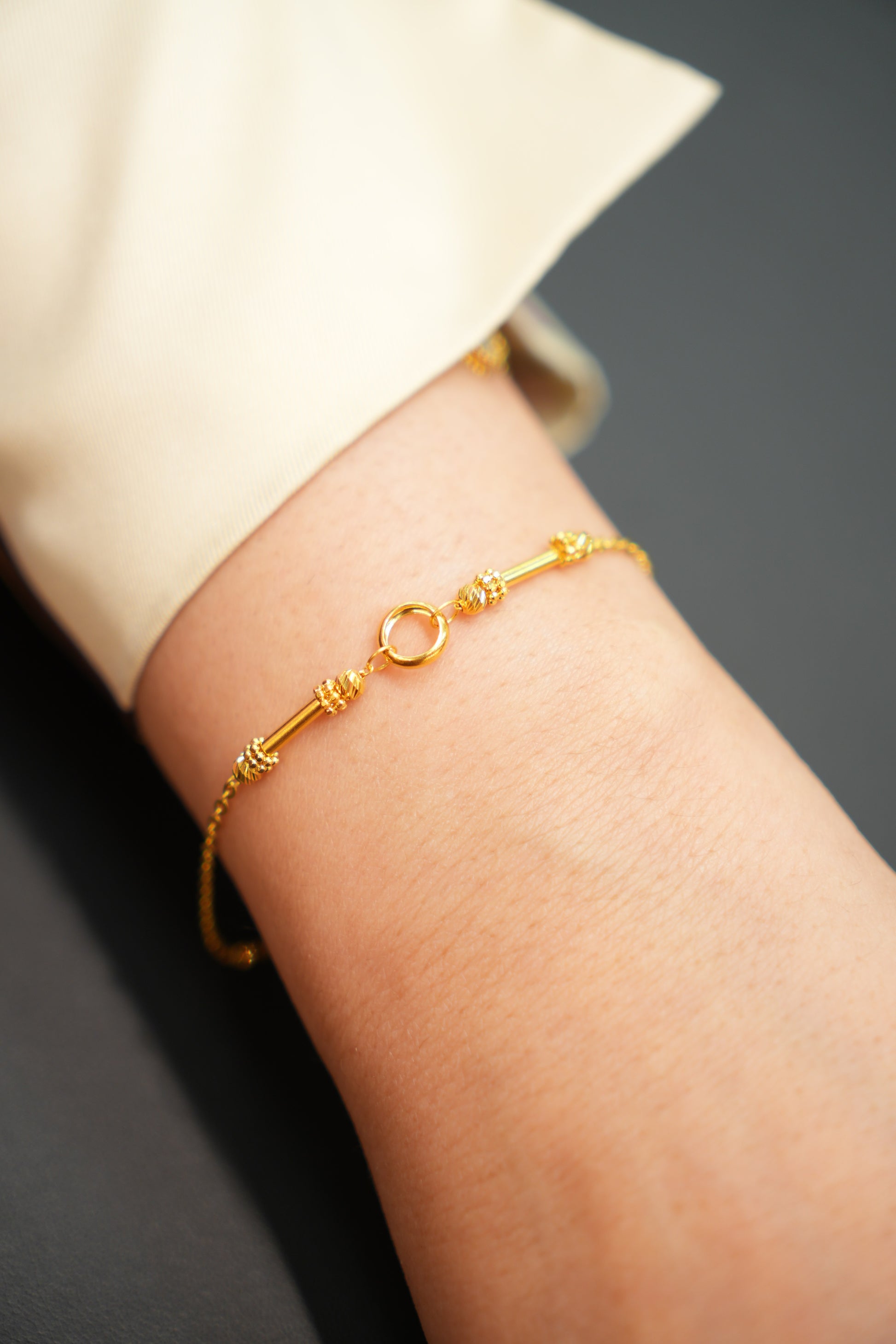 22K Stylish Gold Bracelet